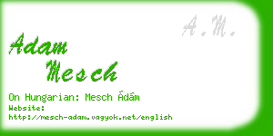 adam mesch business card